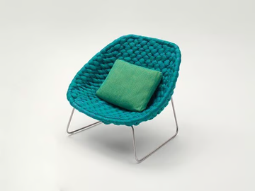 SHITO - Sled base fabric armchair by Paola Lenti - view 2
